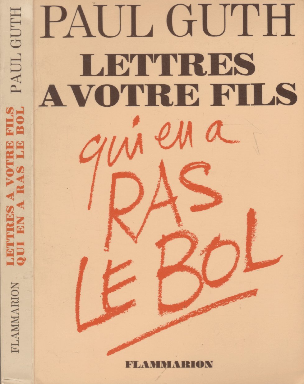 Lettres à votre fils qui en a ras le bol Contemporary literature