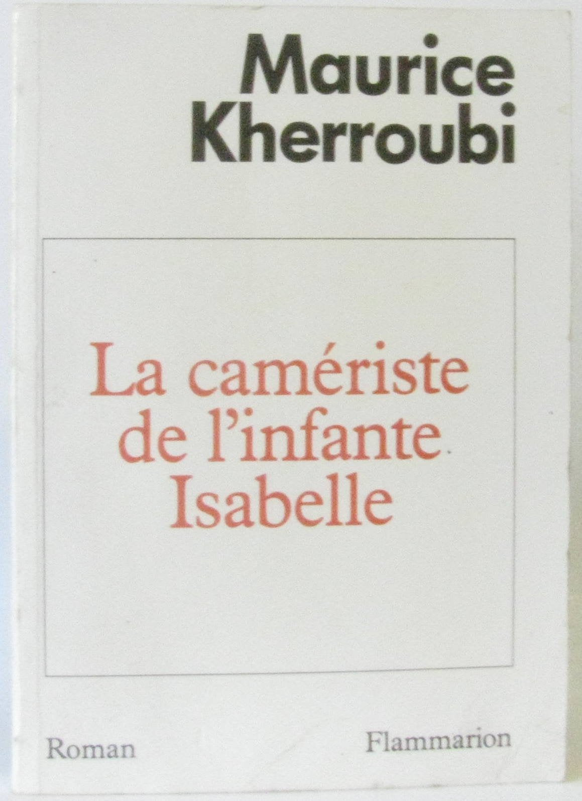 La cameriste de l'infante isabelle book