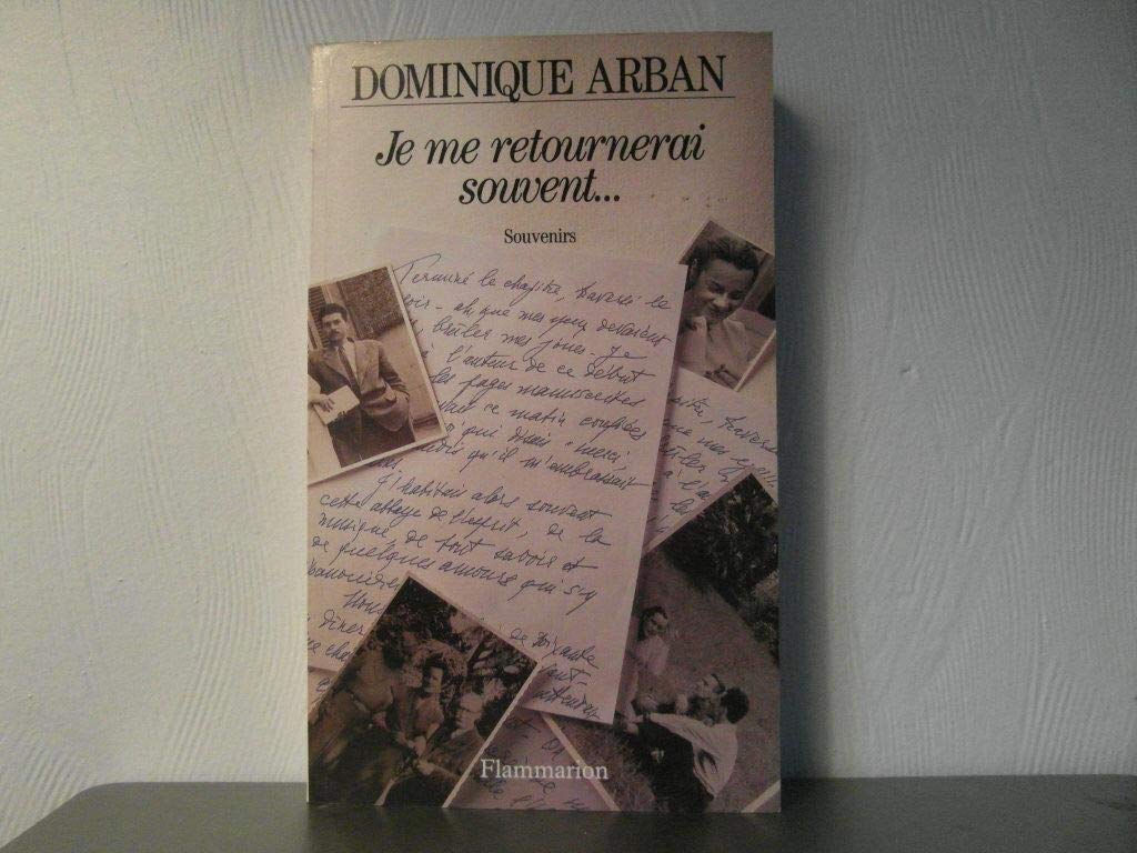 Je me retournerai souvent book