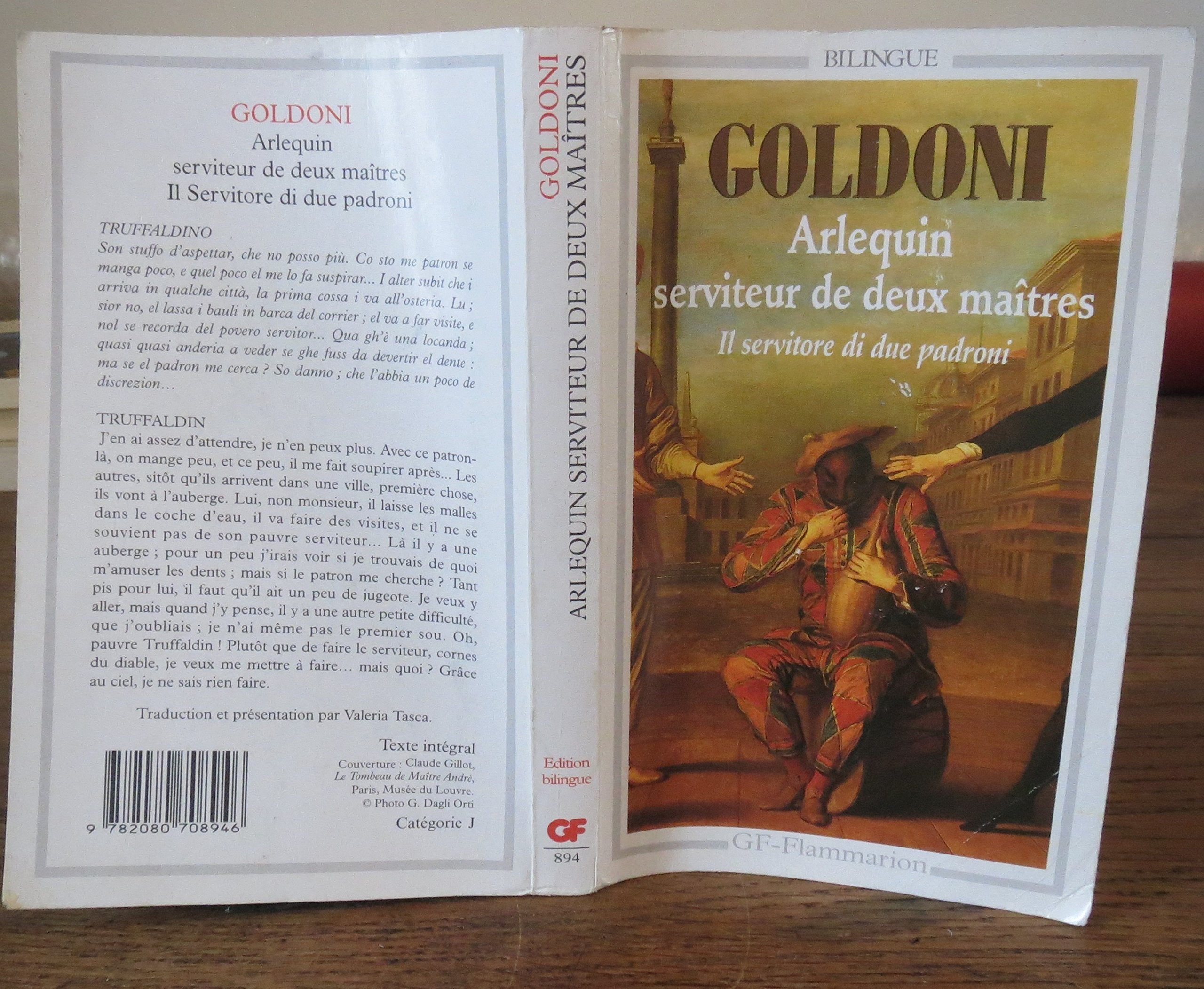 Arlequin serviteur de deux maîtres: BILINGUE ITALIEN book