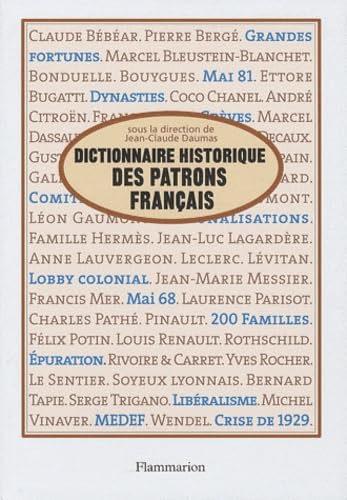 Dictionnaire historique des patrons français book