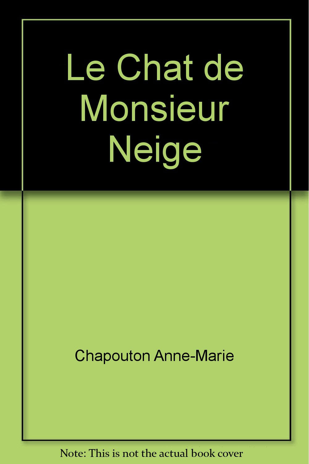Chat de monsieur neige (le) book