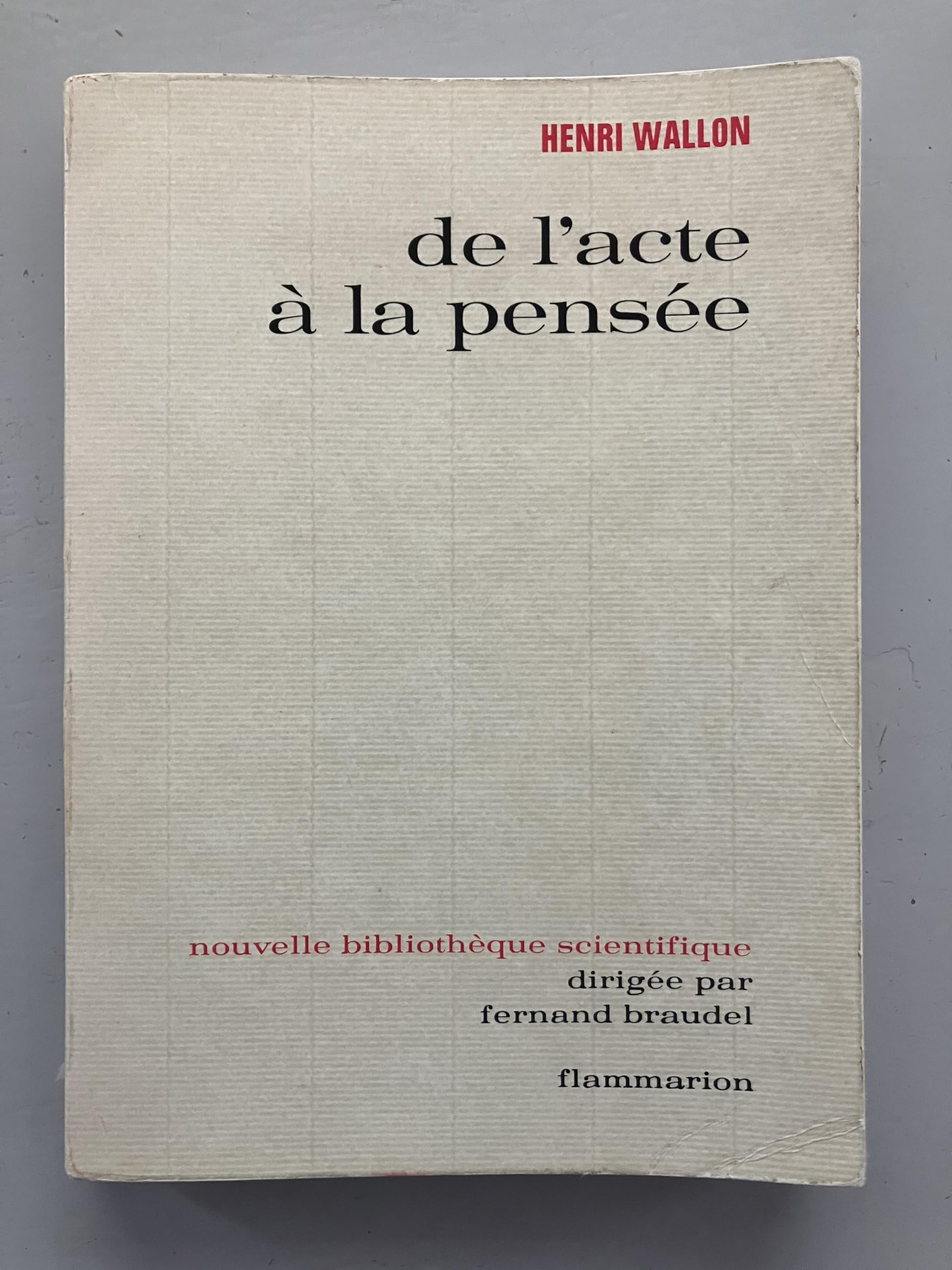 Product Image: De l'acte à la pensée