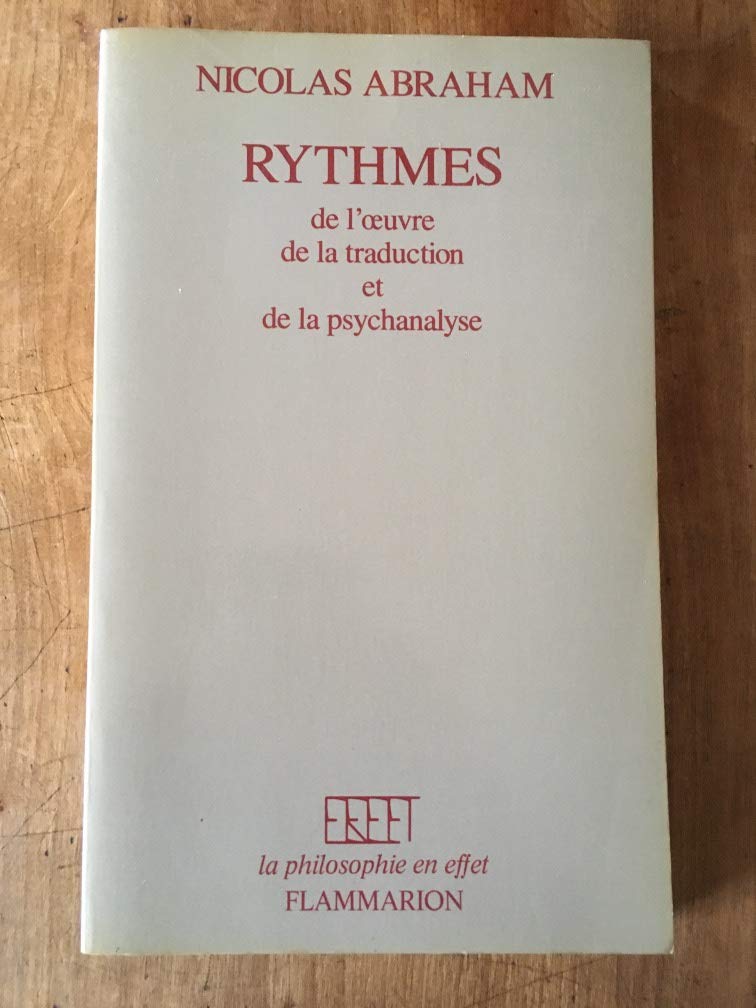 Rythmes: de l'oeuvre, de la traduction et de la psychanalyse book