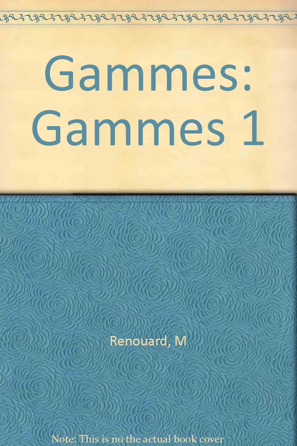 Gammes : exercices écrits auto-corectifs, niveau 1 book