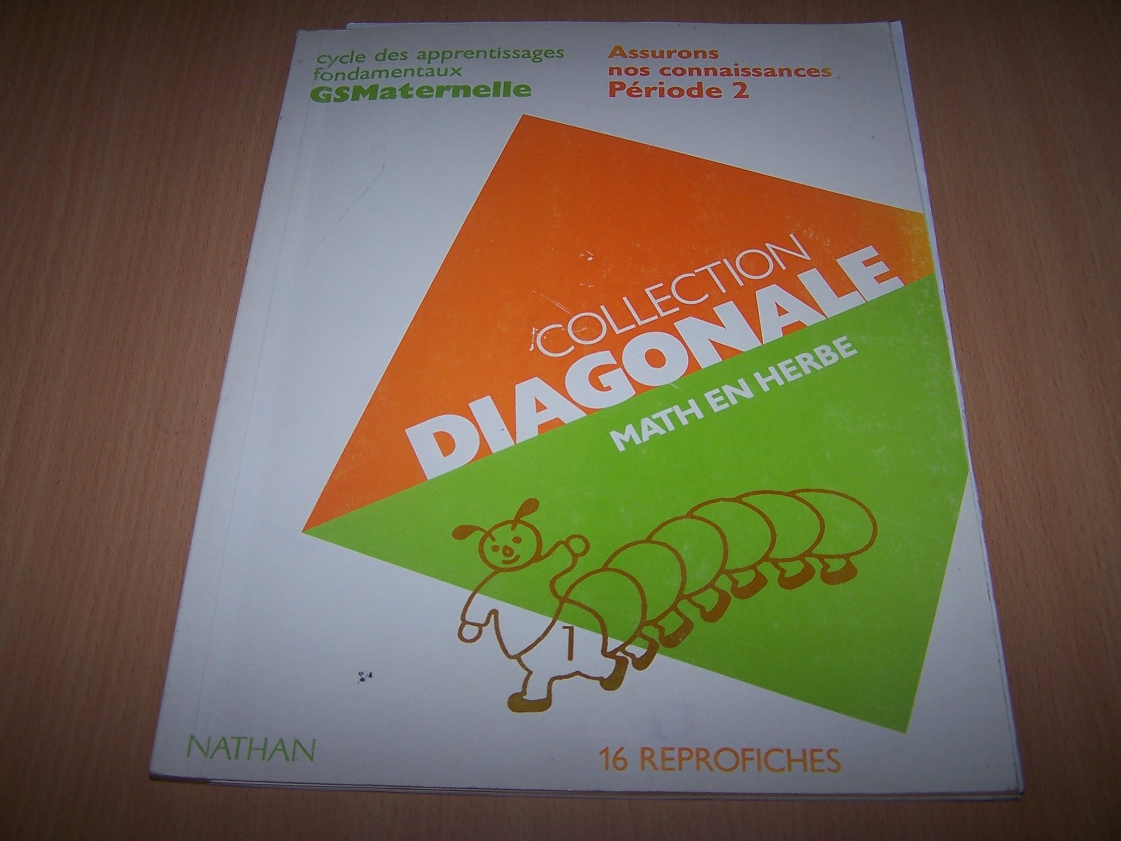 Diagonale Maths en herbe, Grande Section. Assurons nos connaissances, 2 séries de 16 reprofiches book