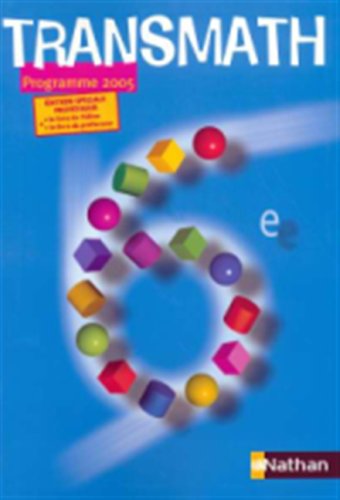 Nouveau Transmath Sixième Édition Speciale Professeur Books