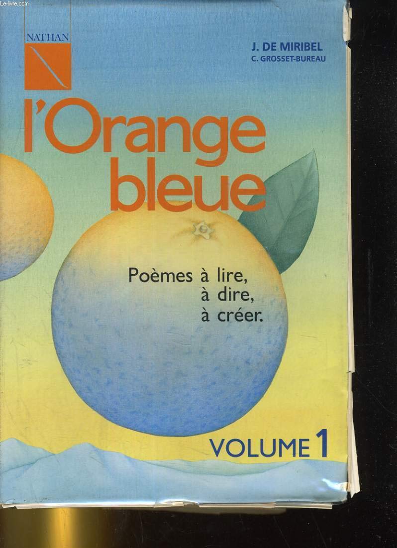 L'Orange bleue : CP/CE1, volume 1, fichier (1 livre + 1 cassette) book