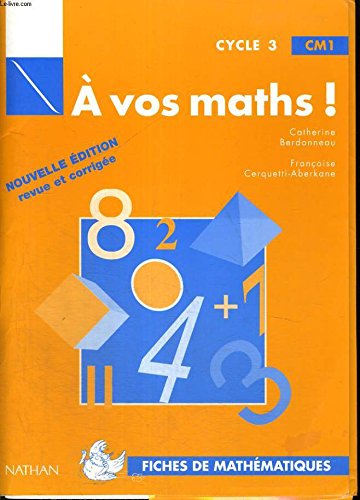A vos maths, CP, fichier de l'élève book