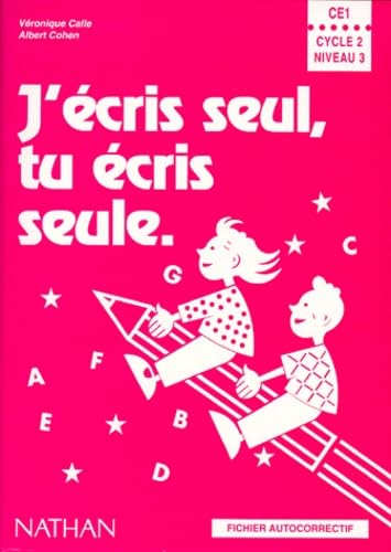 J'écris seul, tu écris seule, CE1, fichier autocorrectif book