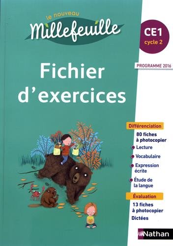 Le nouveau Millefeuille CE1, cycle 2 : fichier d'exercices : programme 2016 book