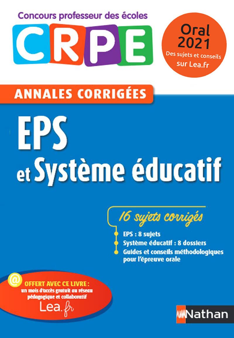 Annales EPS & Système éducatif: Oral 2021 book
