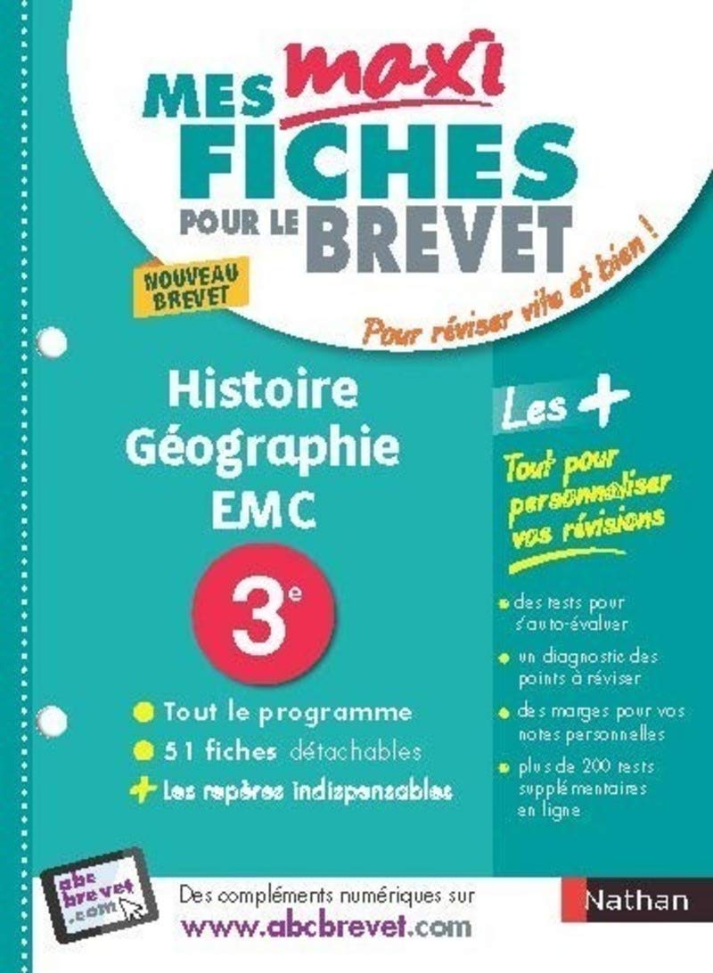 Mes Maxi Fiches Histoire Géographie Enseignement Moral et Civique 3ème Professional & Reference Books