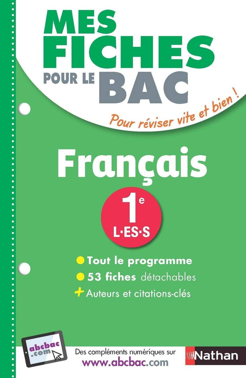 Mes Fiches pour le BAC Français 1re L-ES-S - Ancien programme book