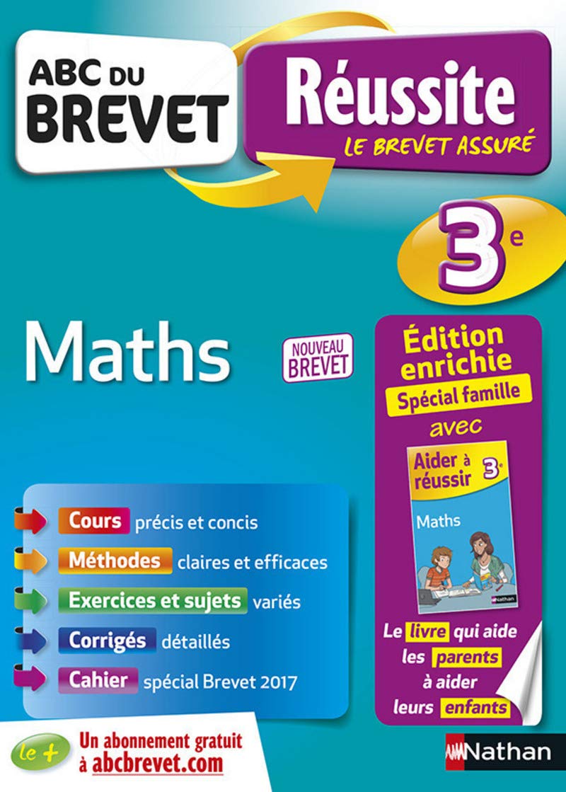 ABC du Brevet Réussite Parent Maths 3e book