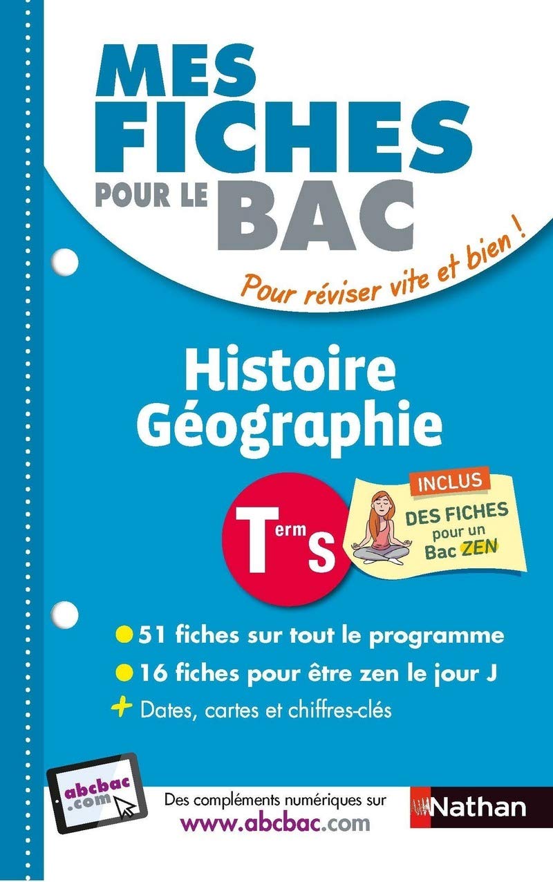 Mes fiches pour le BAC Histoire Géographie Term S book