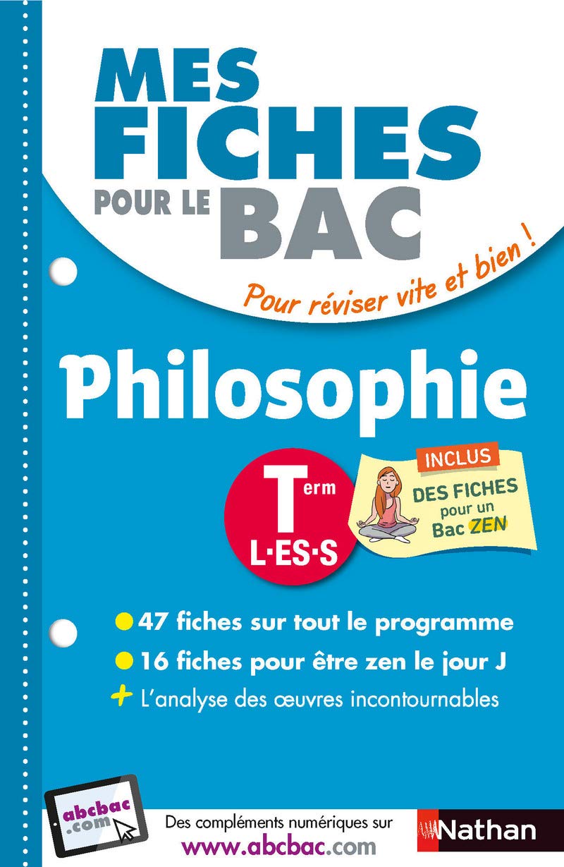 Mes fiches pour le BAC Philosophie Term L.ES.S book