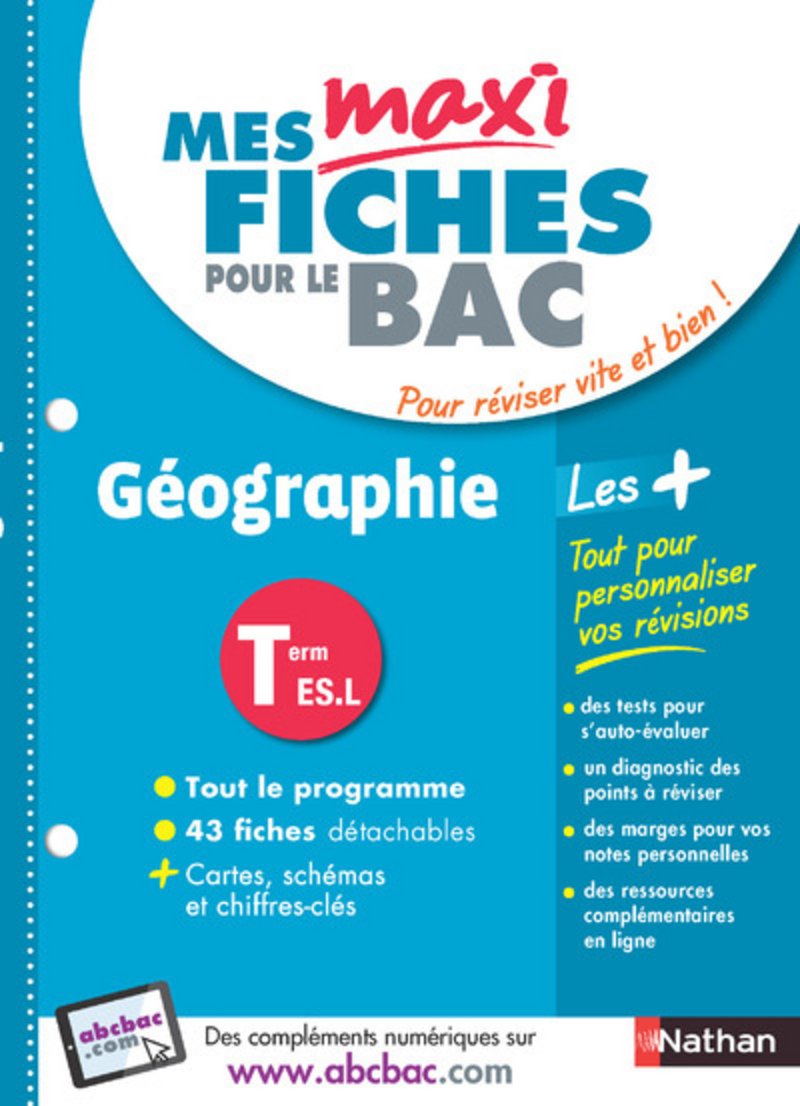 Mes Maxi fiches Géographie Terminale ES-L book