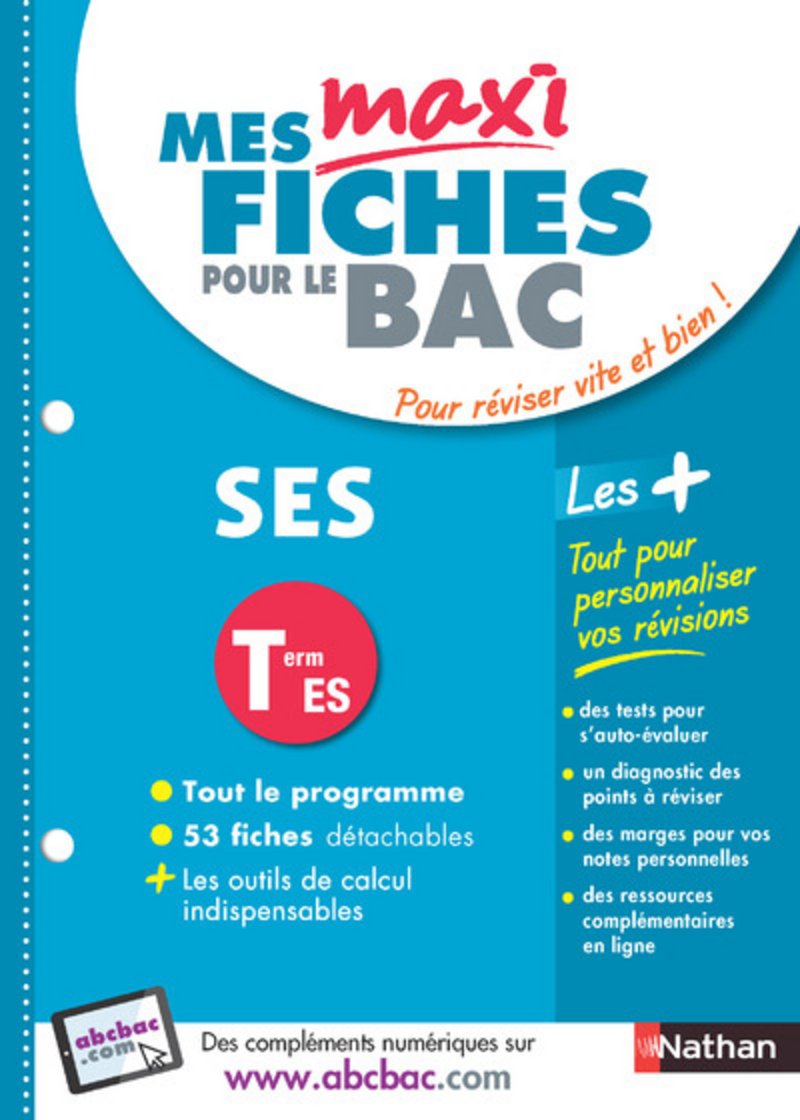 Mes Maxi fiches ABC SES Terminale ES book