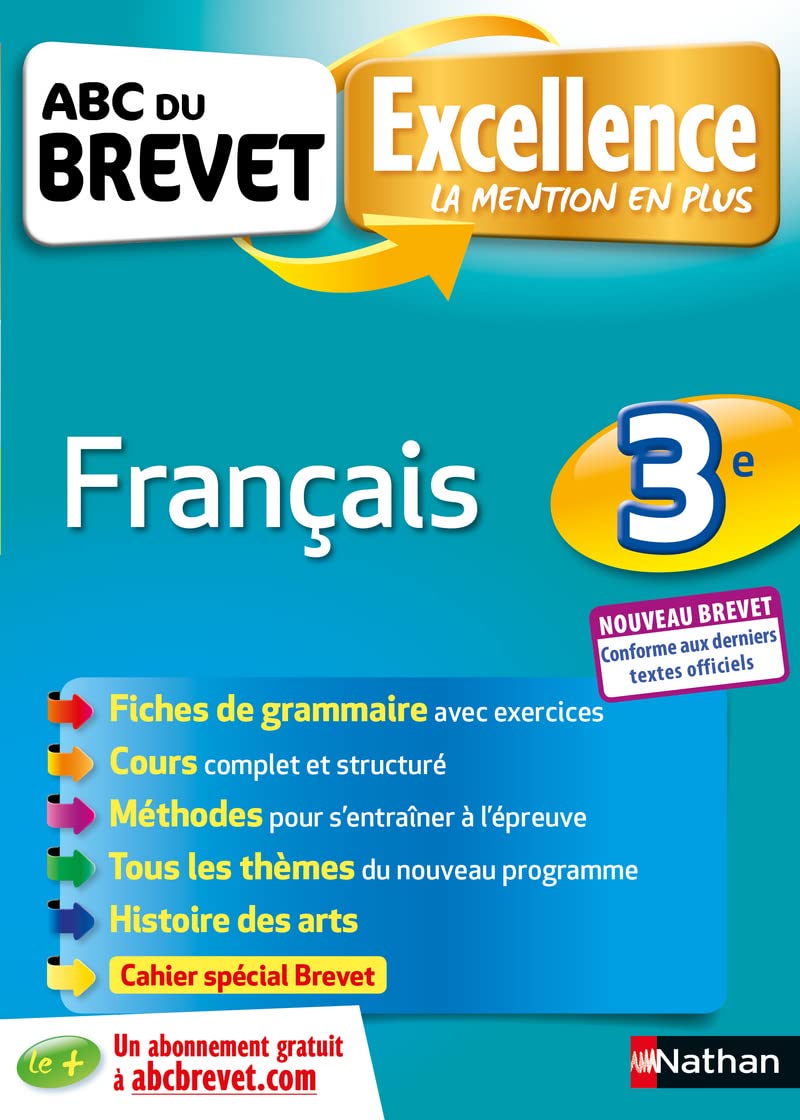 ABC Excellence Brevet Français 3e - Nouveau brevet Professional & Reference Books