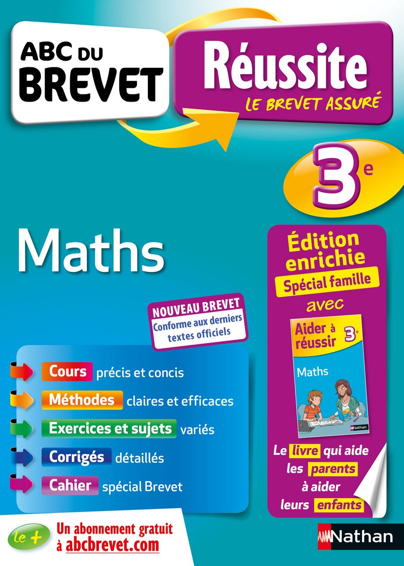 ABC du Brevet Réussite Famille - mathématiques 3e book