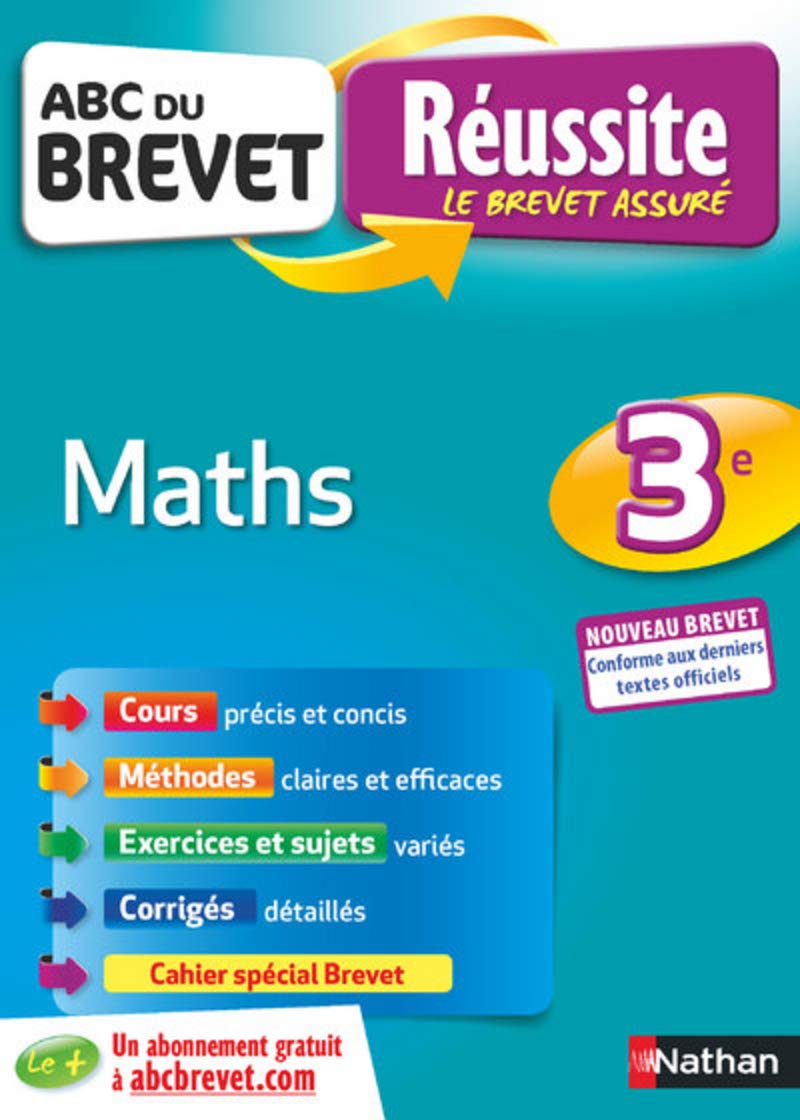 Maths 3e - ABC du Brevet Réussite - Brevet 2022 - Cours, Méthode, Exercices book