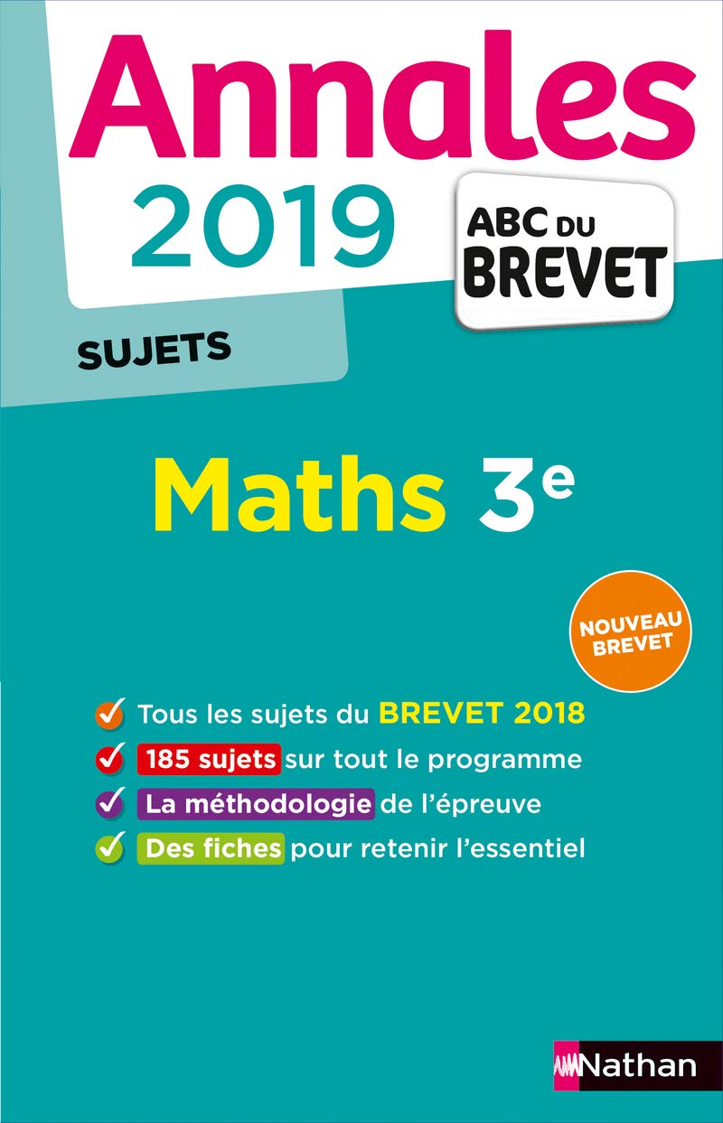 Annales ABC du Brevet 2019 Maths - sujets non corrigés book
