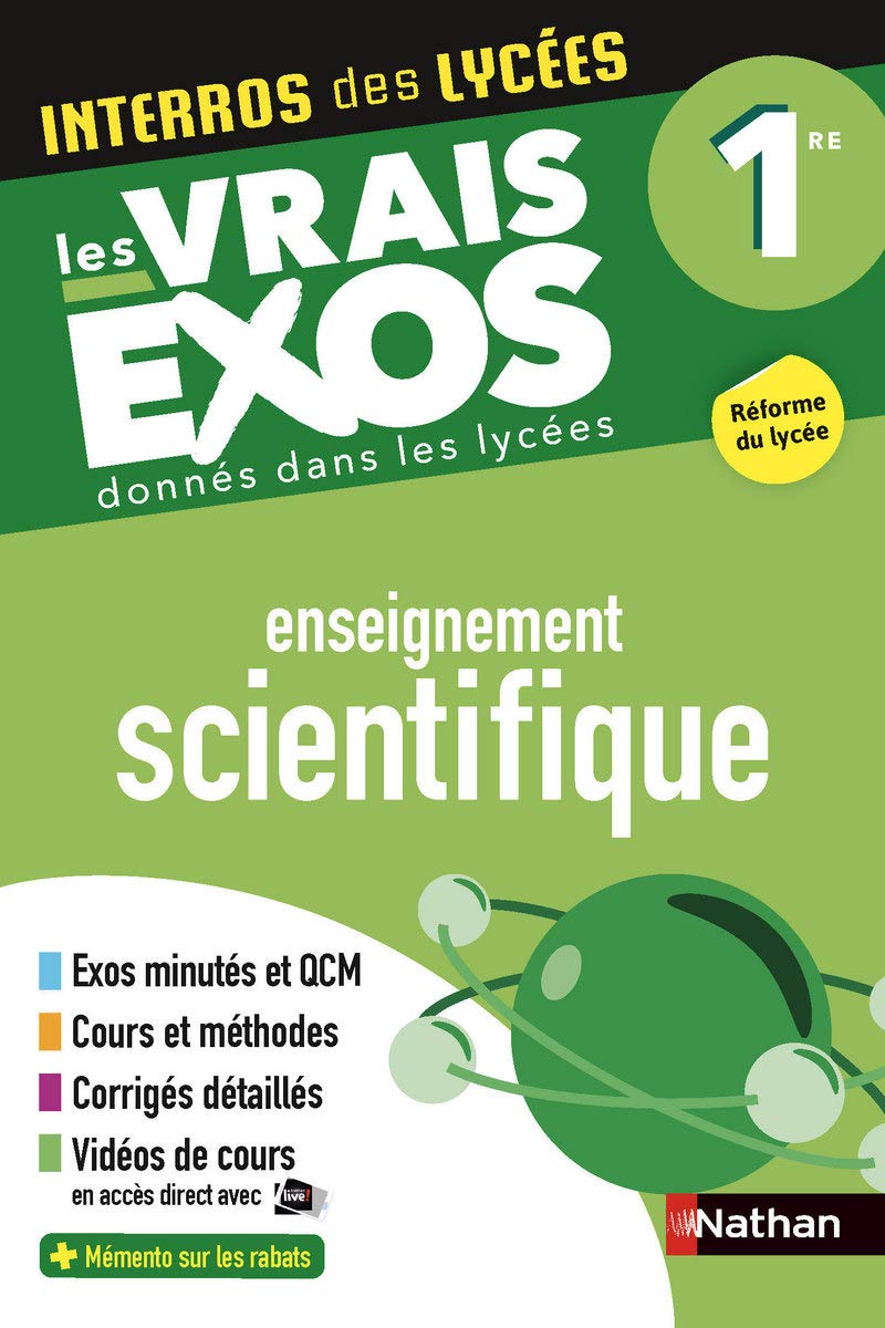 Interros des Lycées Enseignement Scientifique 1re - Les vrais exos - Ancienne édition book