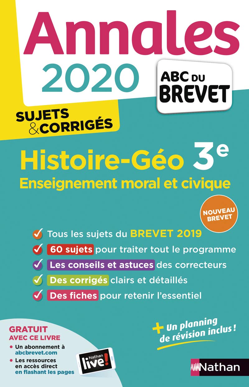 Annales ABC du Brevet 2020 Histoire-Géographie-EMC book