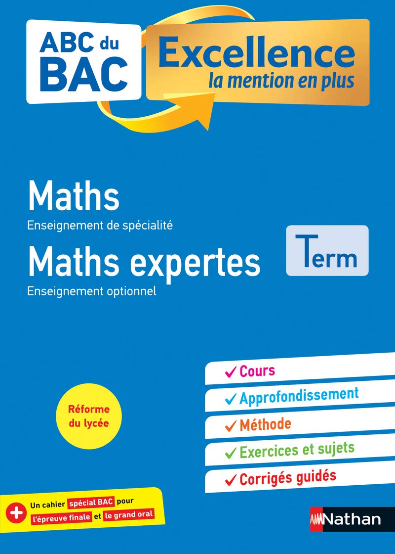 ABC BAC Excellence Maths&Maths Expertes Terminale Professional & Reference Books