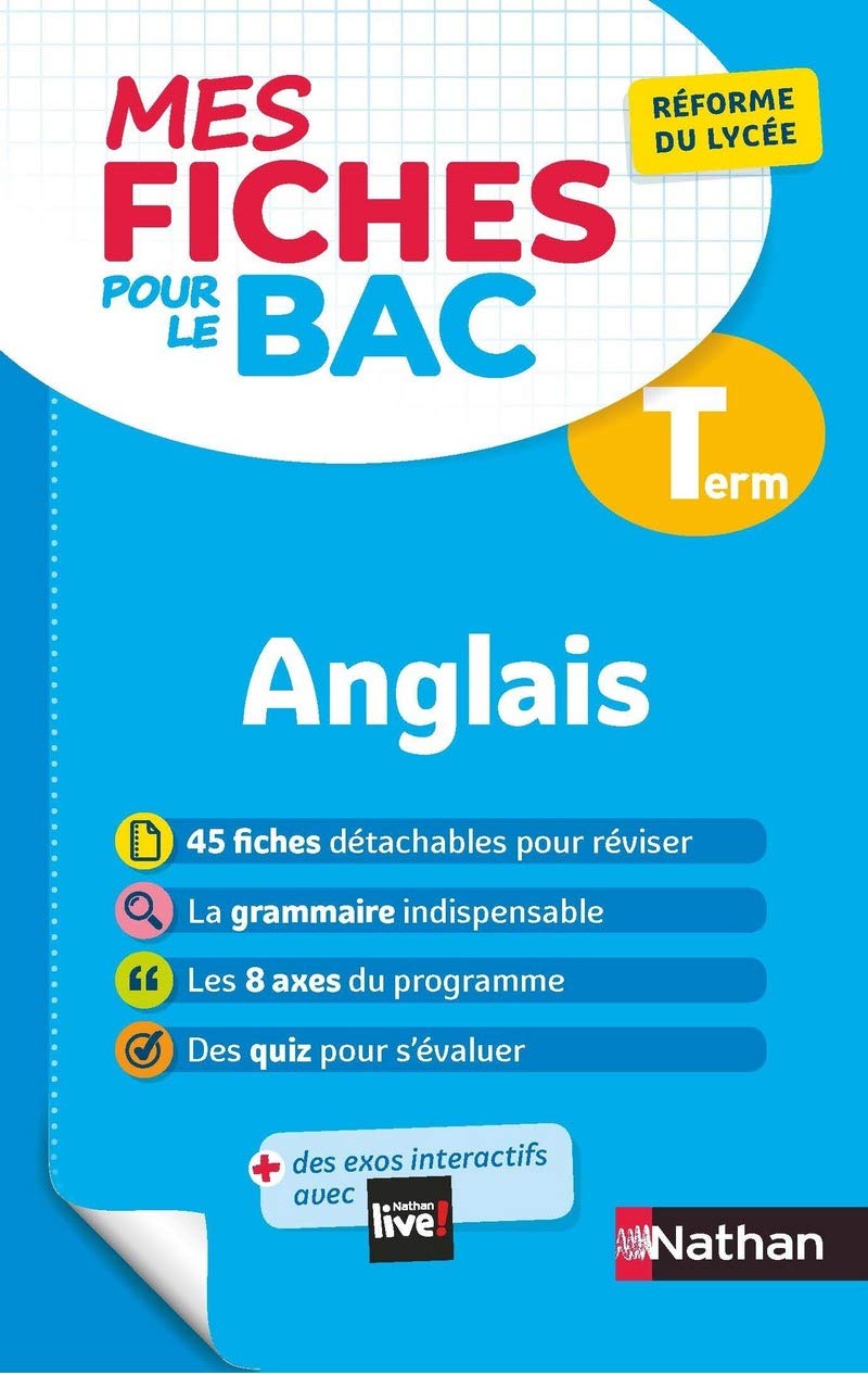 Anglais Terminale - Mes fiches pour le BAC Tle - BAC 2026 book