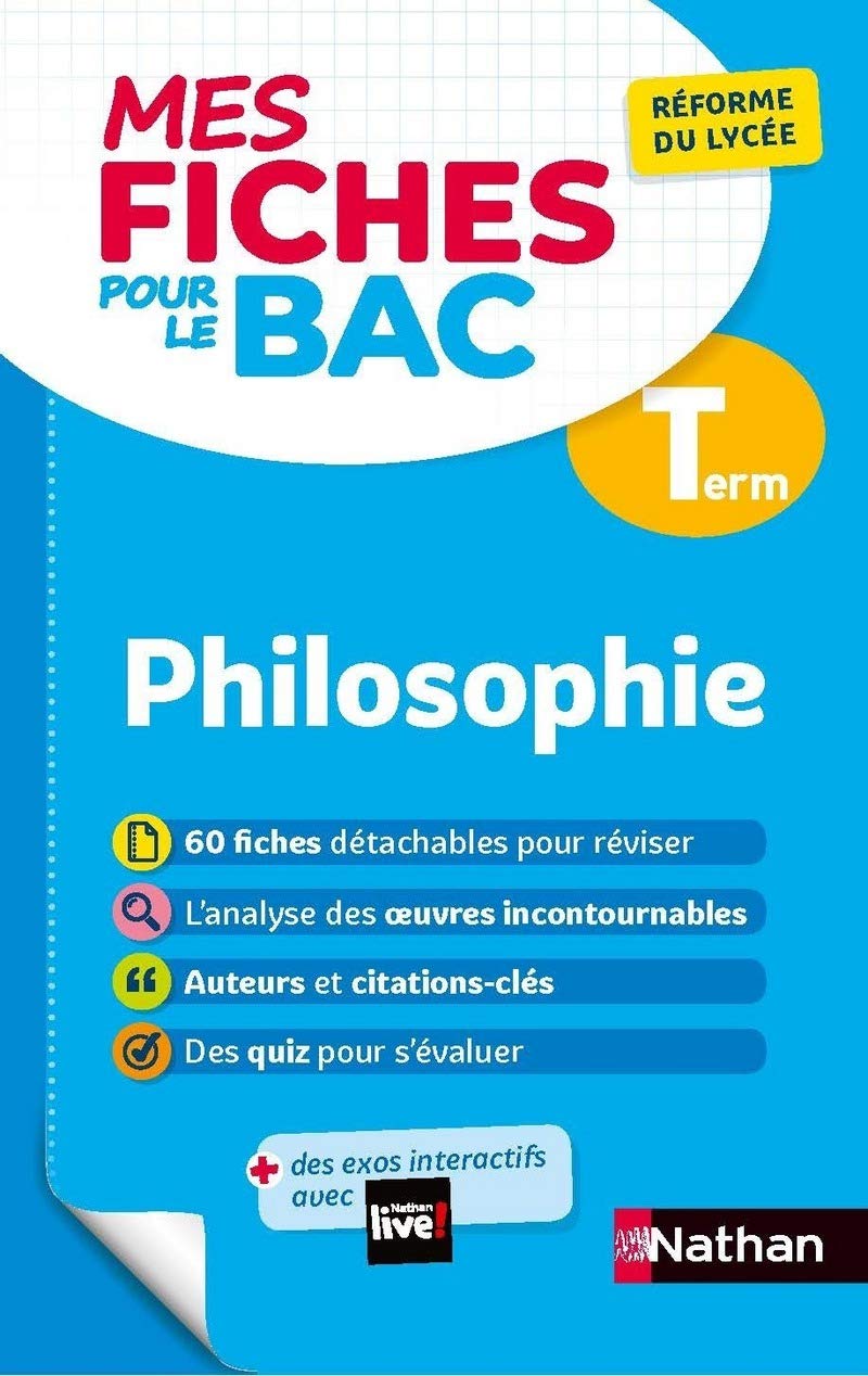 Philosophie Terminale - Mes fiches pour le BAC Tle - BAC 2024 Philosophy