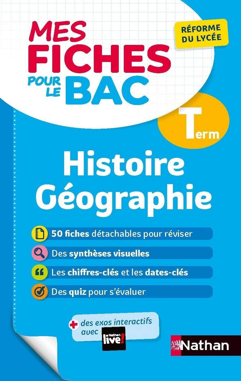 Histoire-Géographie Terminale - Mes fiches pour le BAC Tle - BAC 2026 book