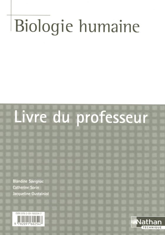 Biologie humaine CAP petite enfance book