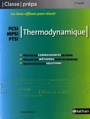 THERMODYNAMIQUE PCSI/MPSI/PTSI - CLASSE PREPA (1ERE ANNEE) - 2007 Natural Sciences