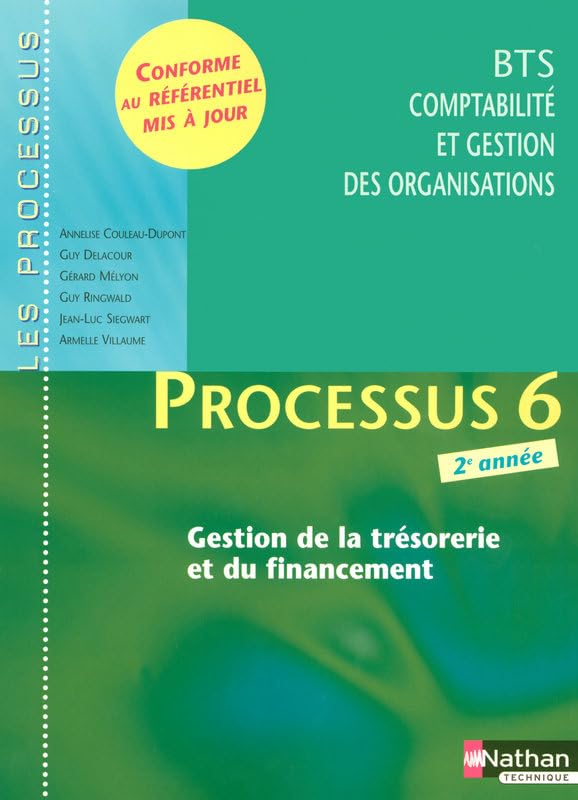 Processus 6 Gestion de la trésorerie et du financement BTS CGO 2e année Books