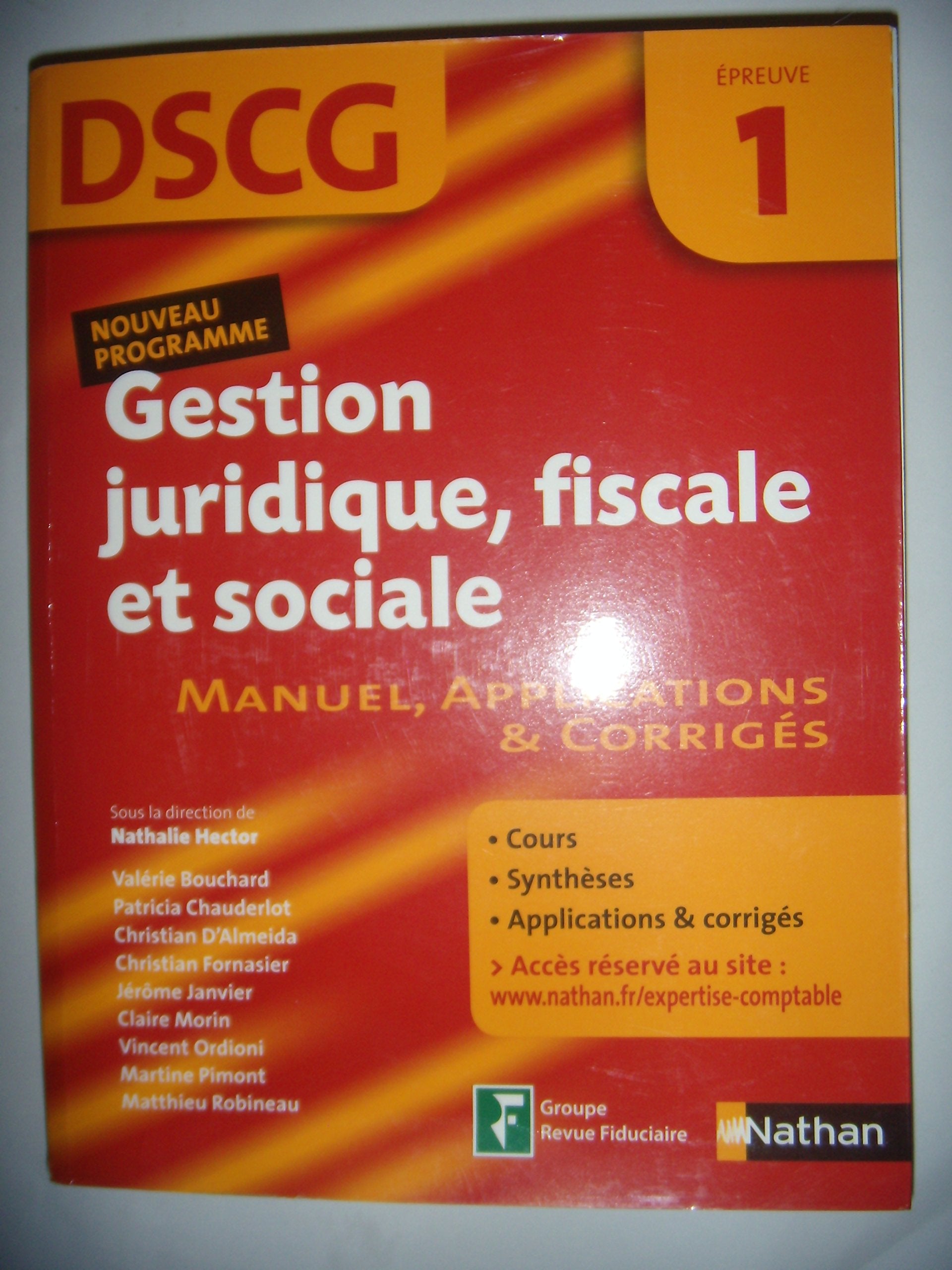GEST JURID FISC SOC EPR 1 DSCG book