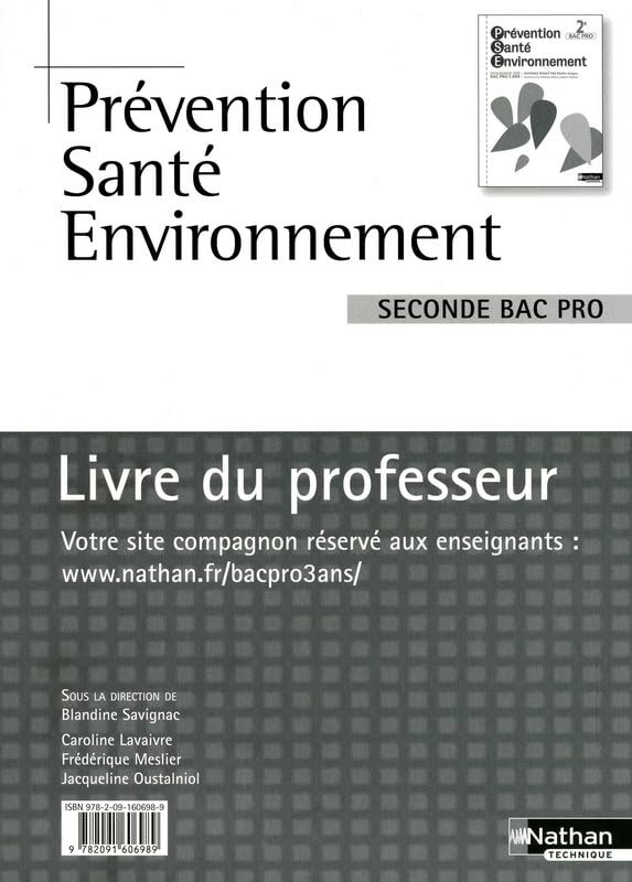 Prévention Santé Environnement - 2e Bac Pro book