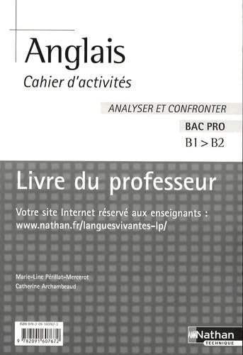 Anglais cahier d'activités Bac Pro: Livre du professeur book