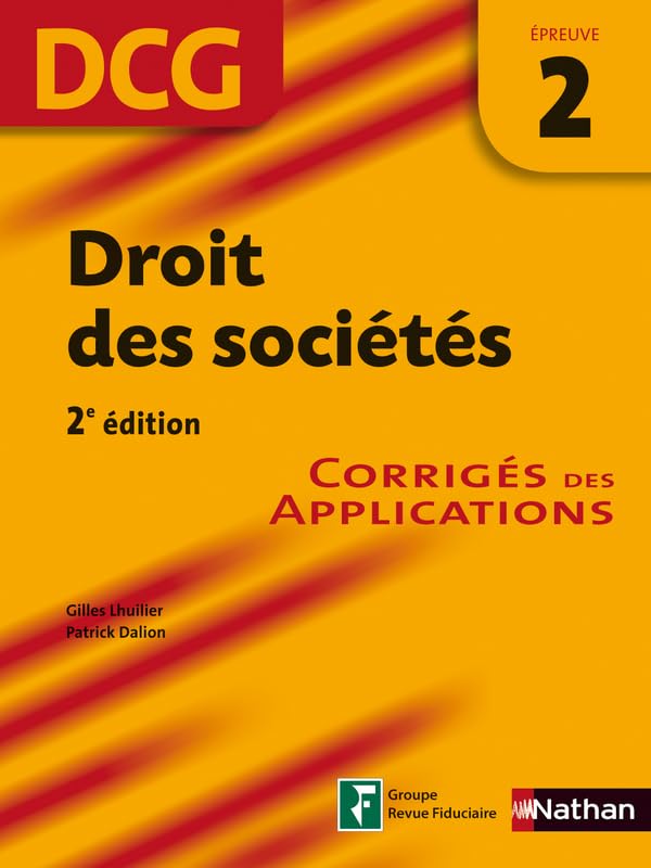 DROIT SOCIETES EPR 2 DCG CORRI book