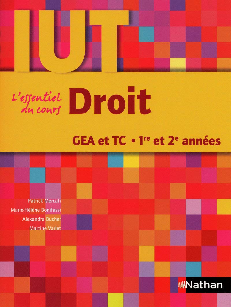 Droit : DUT GEA et TC 1re et 2e années book