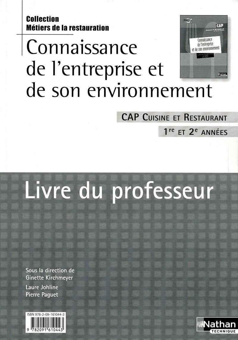 Connaissance de l'entreprise et de son environnement book