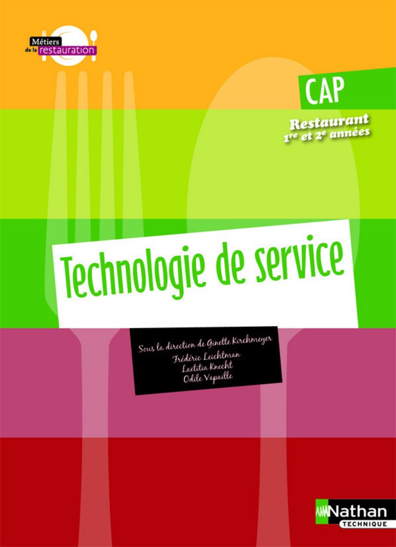CAP Restaurant 1re et 2e années: Technologie de service Books