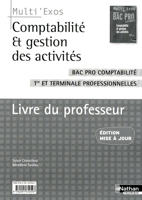 Comptabilité et Gestion des activités - Livre du professeur book