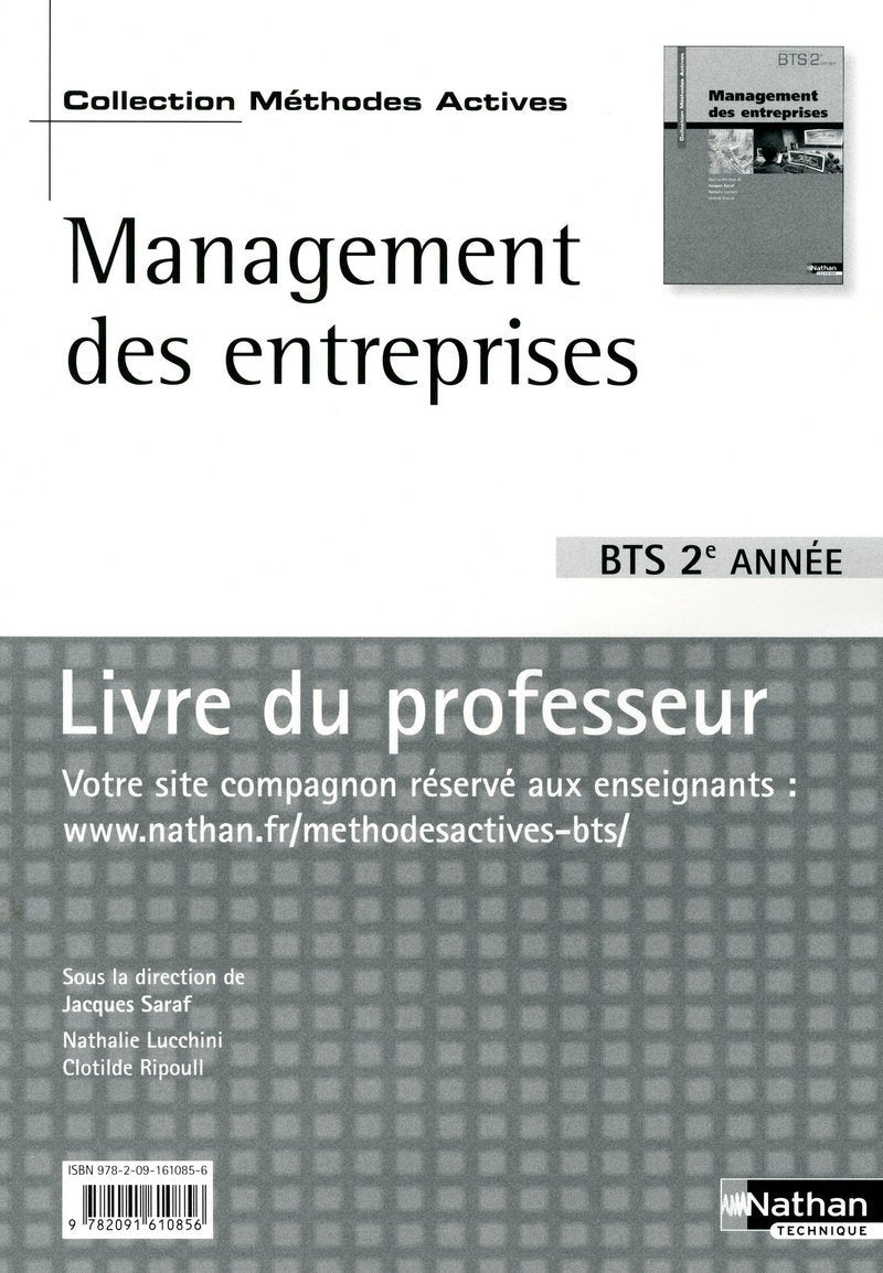 Management des entreprises - Livre du professeur book