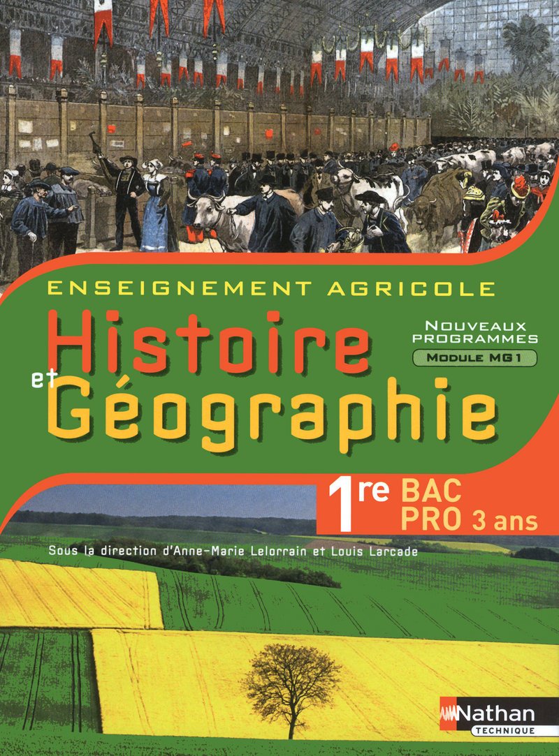Histoire et Géographie 1re Bac Pro 3 ans agricole book