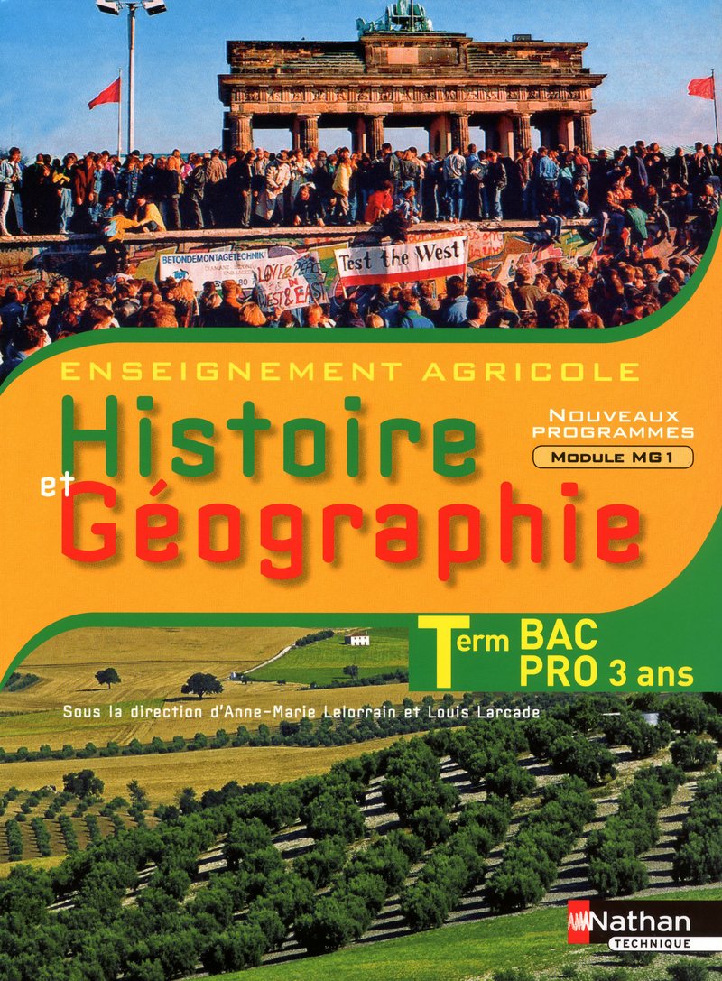 Histoire et Géographie Tle Bac Pro 3 ans agricole book
