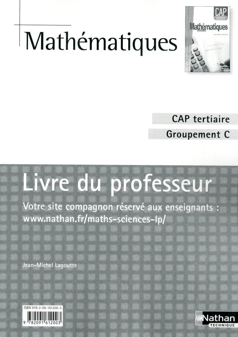 Mathématiques - CAP Tertiaire - Groupement C book