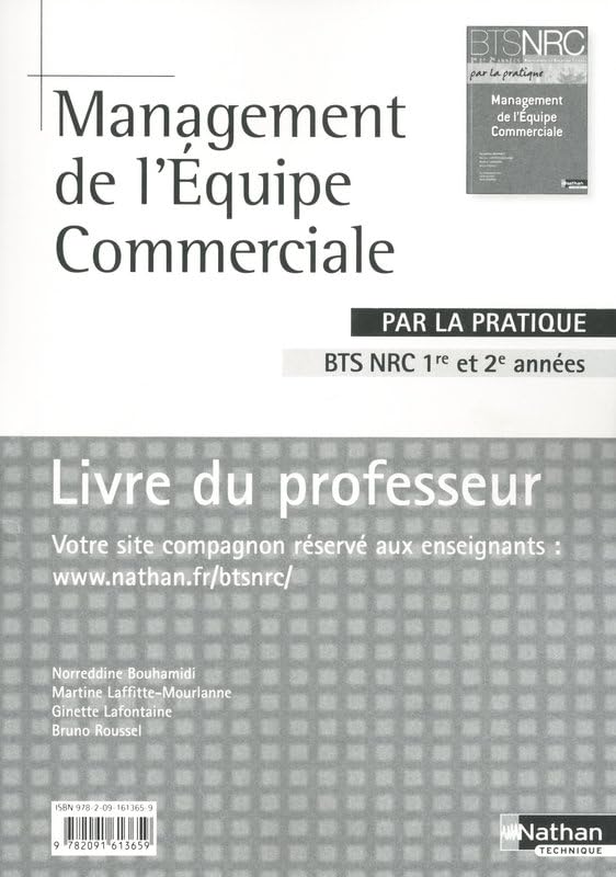 Management de l' équipe commerciale BTS NRC 1e et 2e années: Livre du professeur Books