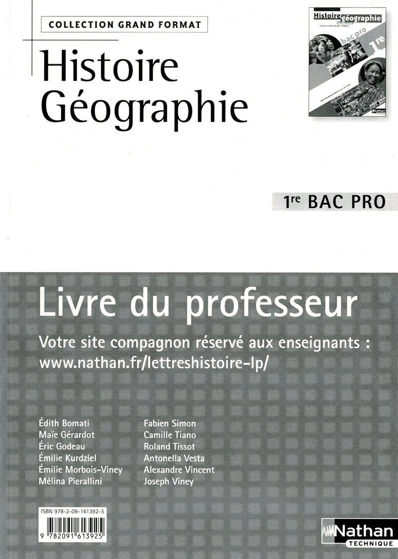 Histoire - Géographie - Éducation civique 1Ère BAC pro book